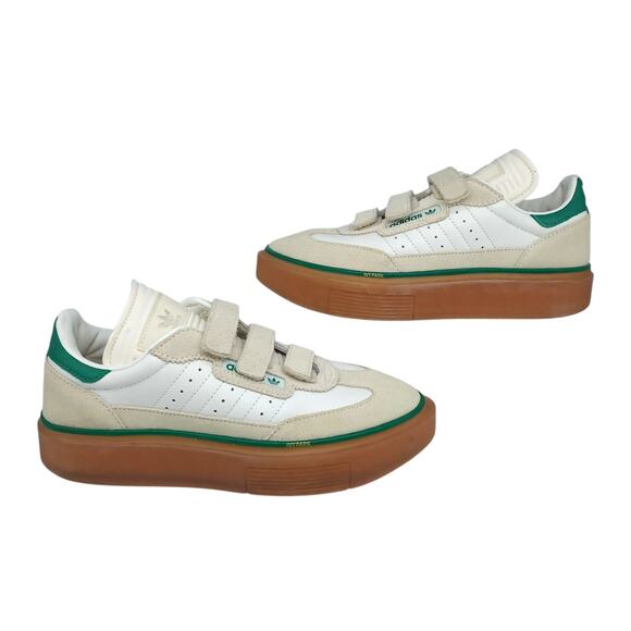 Adidas X Ivy Park Shoes Womens 8 Super Sleek 3 Strap White Green Gum Platform